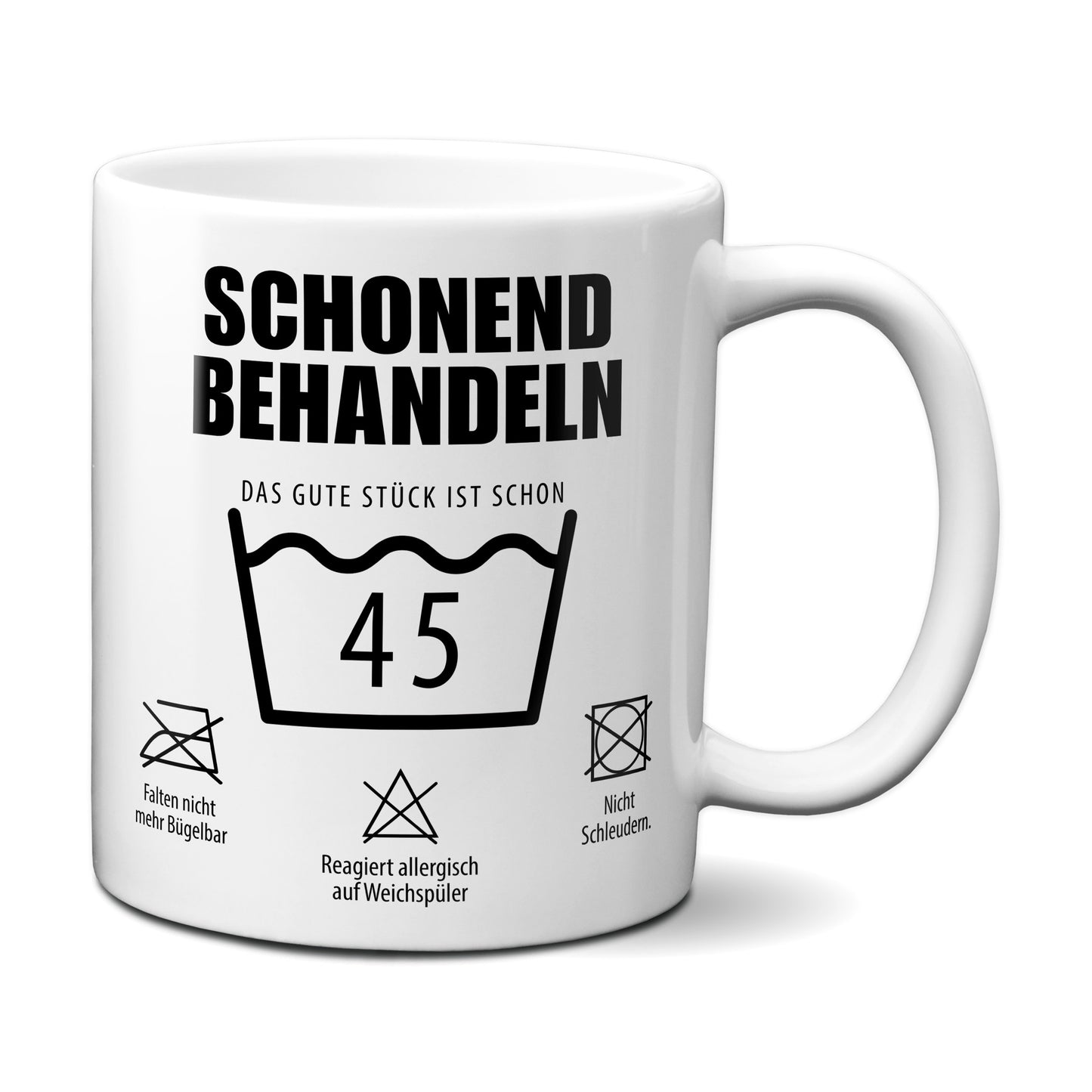 Schonend behandeln. Das gute Stück ist schon 45.