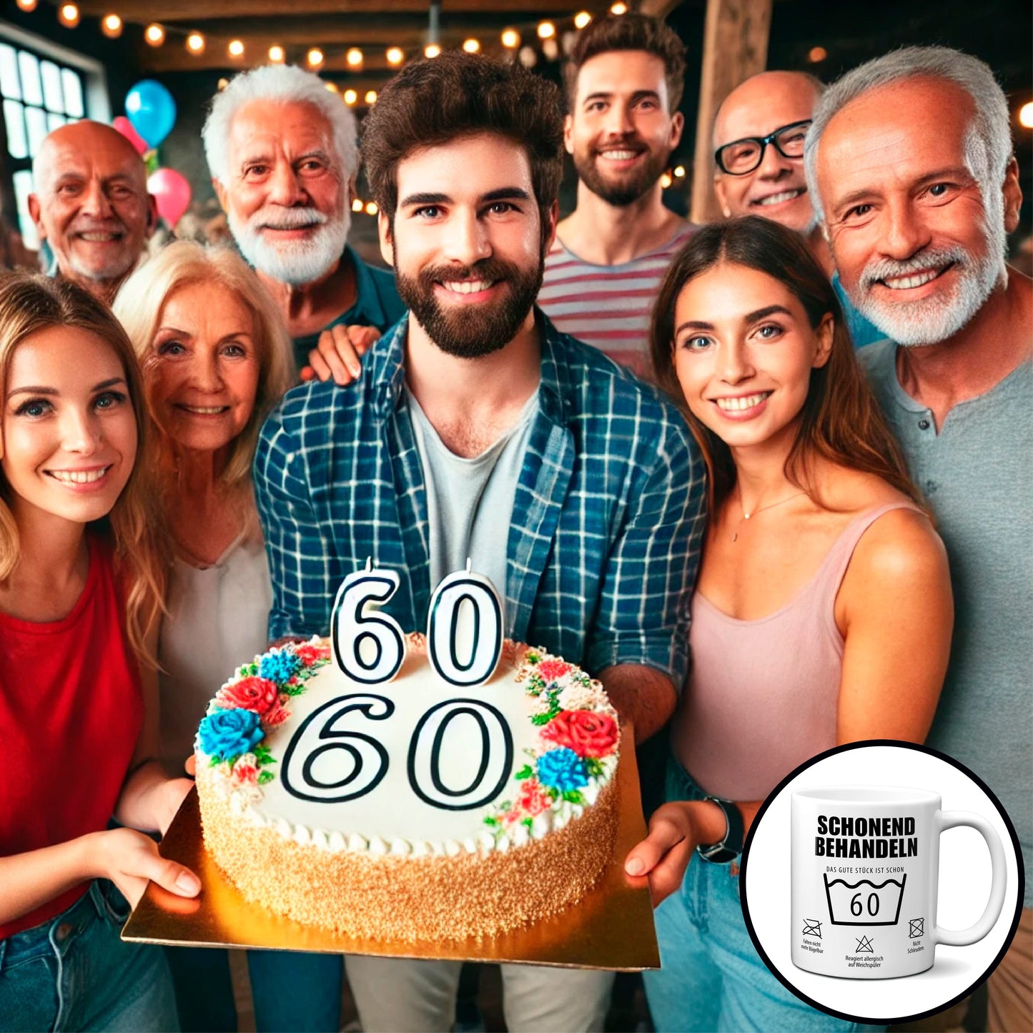 Schonend behandeln. Das gute Stück ist schon 60.