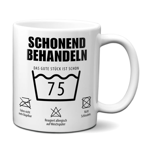 Schonend behandeln. Das gute Stück ist schon 75.