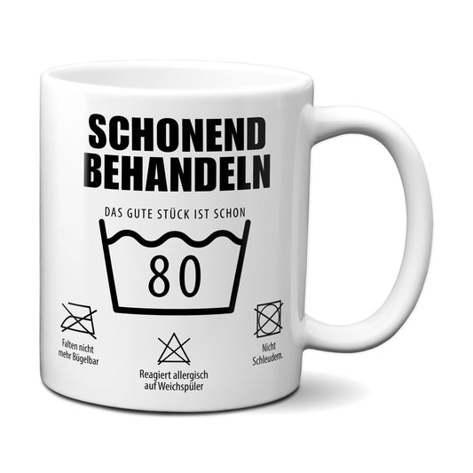 Schonend behandeln. Das gute Stück ist schon 80.