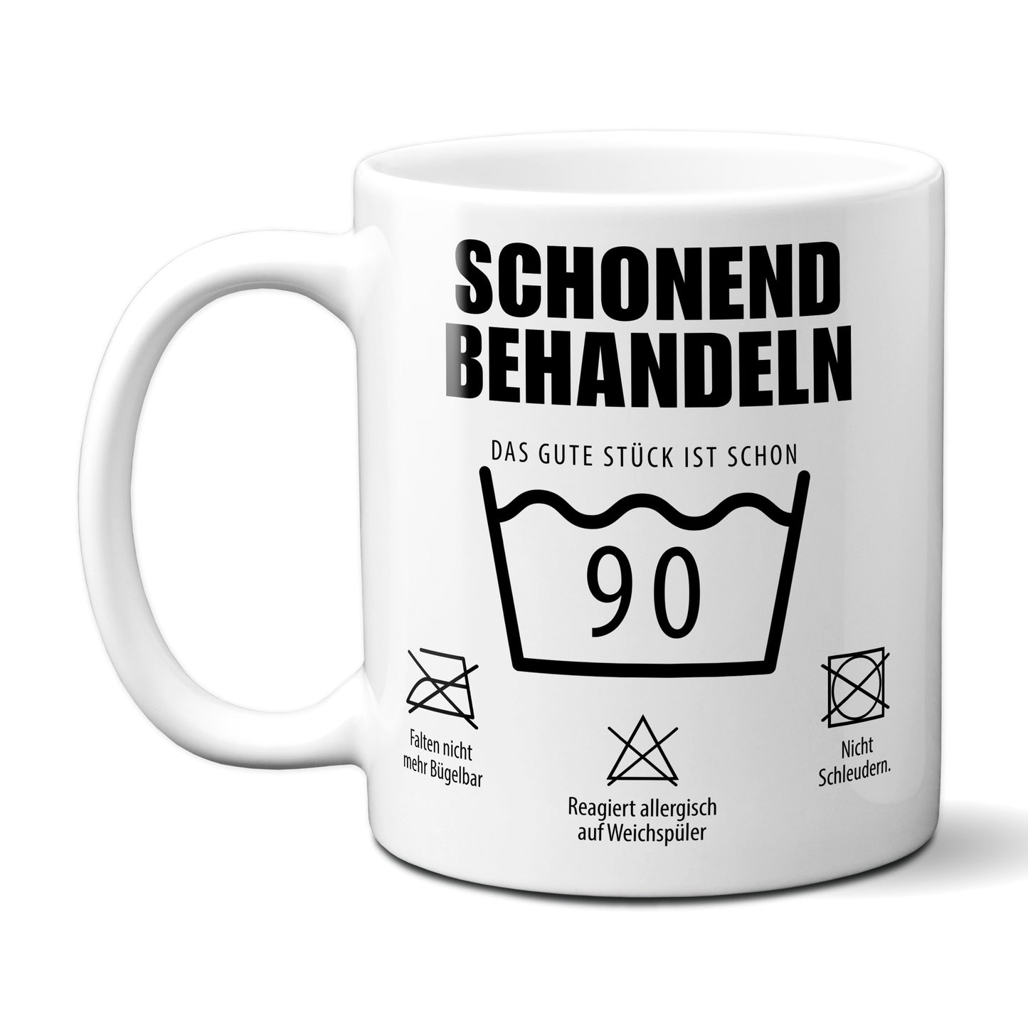 Schonend behandeln. Das gute Stück ist schon 90.