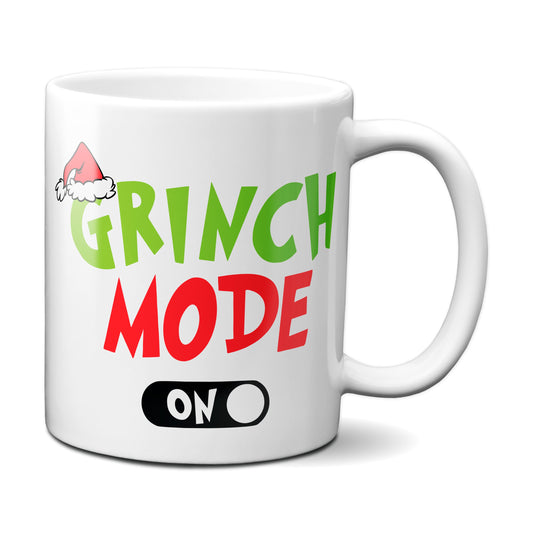 Weihnachten "Grinch Mode On"  - lustig - Tasse - Kaffeebecher (Weiß)