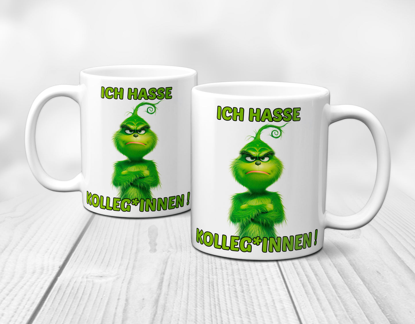 Weihnachten "Hasse Kolleg*innen"  - lustig - Tasse - Kaffeebecher (Weiß)