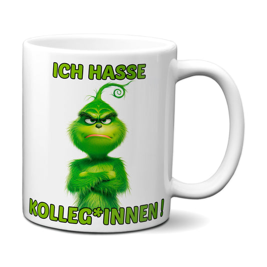 Weihnachten "Hasse Kolleg*innen"  - lustig - Tasse - Kaffeebecher (Weiß)