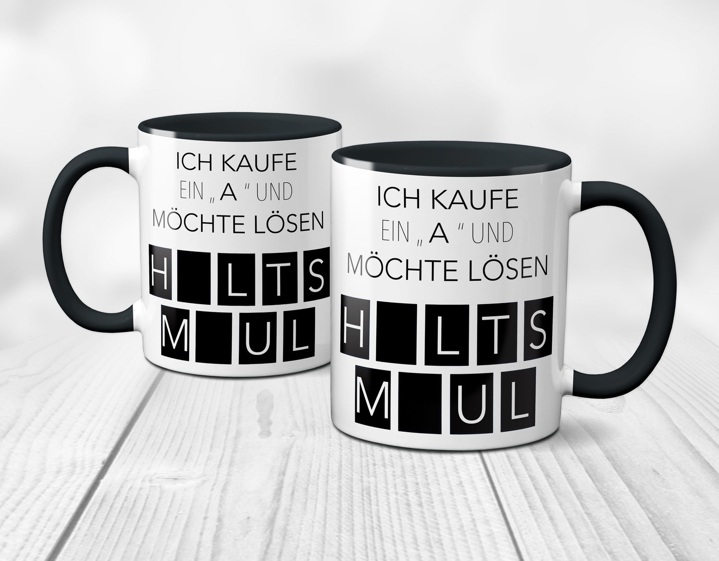 Ich kaufe ein A und möchte lösen - Halts Maul (schwarz)