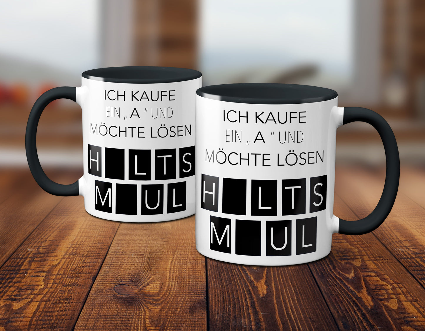 Ich kaufe ein A und möchte lösen - Halts Maul (schwarz)