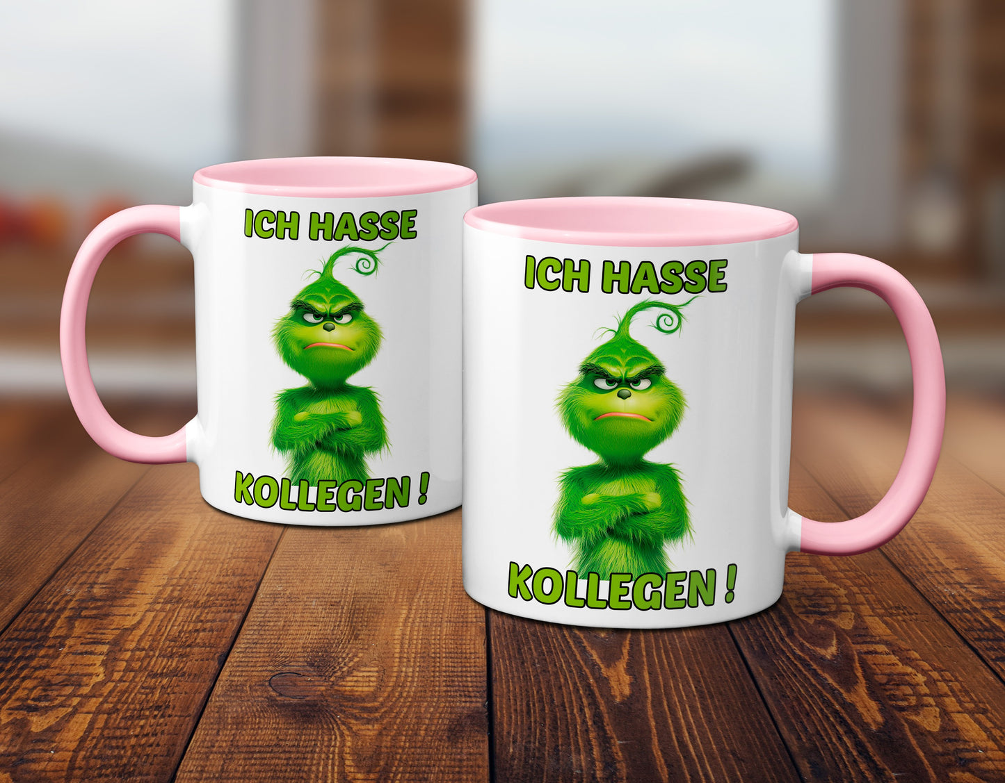 Weihnachten "Hasse Kollegen"  - lustig - Tasse - Kaffeebecher (Rosa)