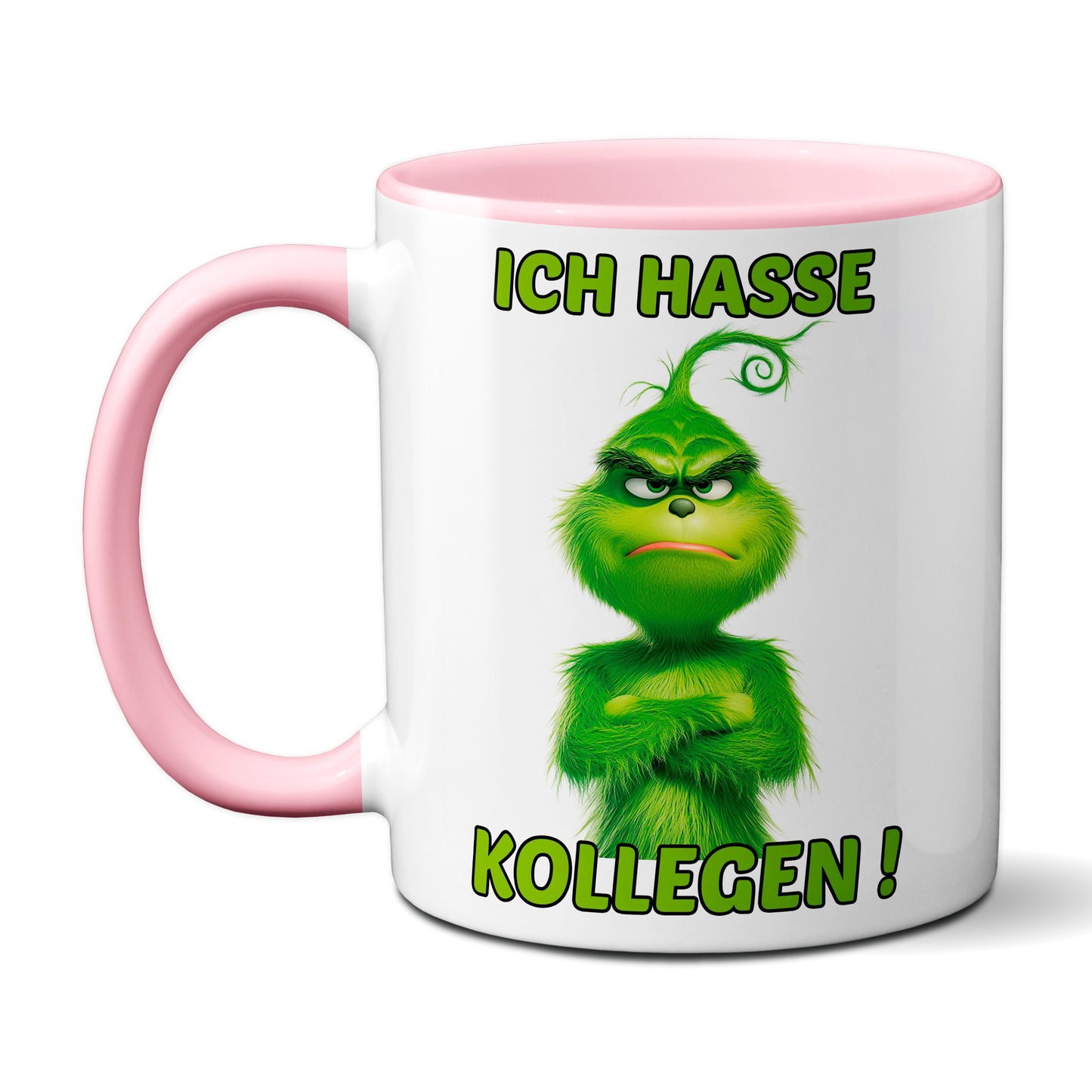 Weihnachten "Hasse Kollegen"  - lustig - Tasse - Kaffeebecher (Rosa)