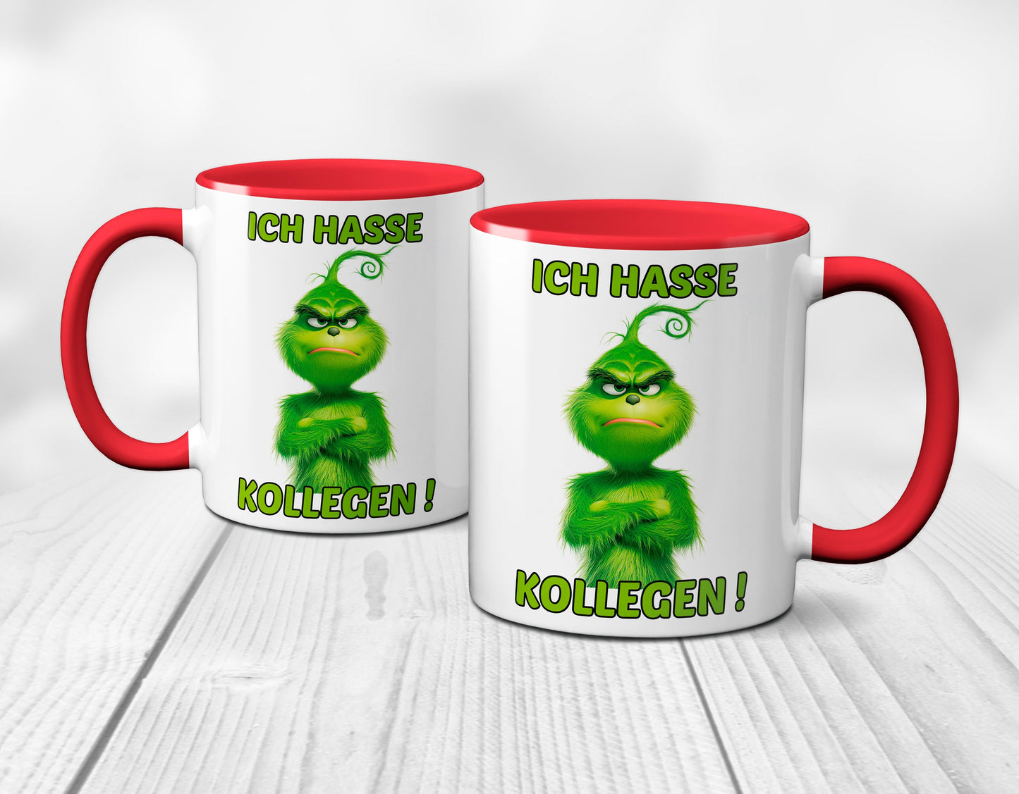 Weihnachten "Hasse Kollegen"  - lustig - Tasse - Kaffeebecher (Rot)