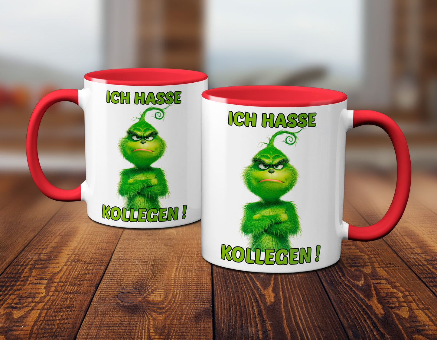 Weihnachten "Hasse Kollegen"  - lustig - Tasse - Kaffeebecher (Rot)