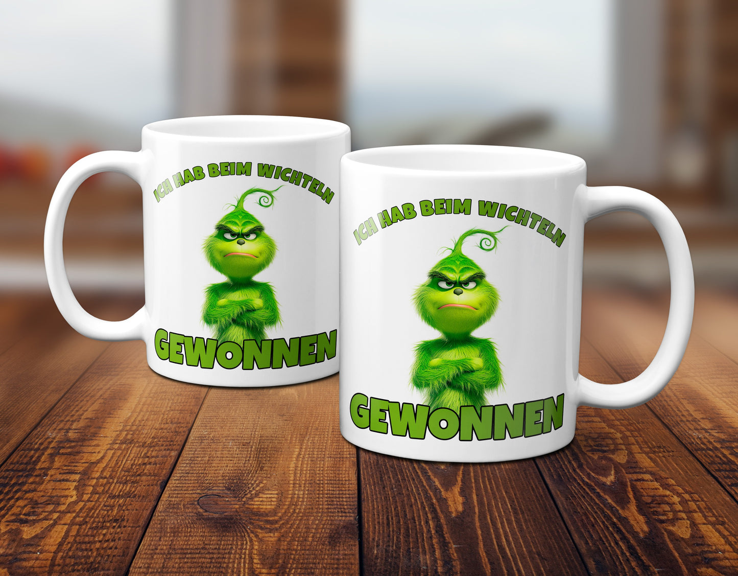 Anti Weihnachten "Ich hab beim Wichteln gewonnen" - Tasse - Kaffeebecher (Weiß)