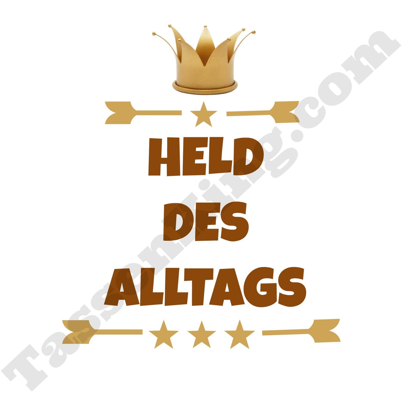 Held des Alltags - Tasse mit Spruch - bedruckte Tasse